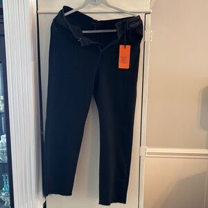 Elegant Black Straight Leg Women's Jeans